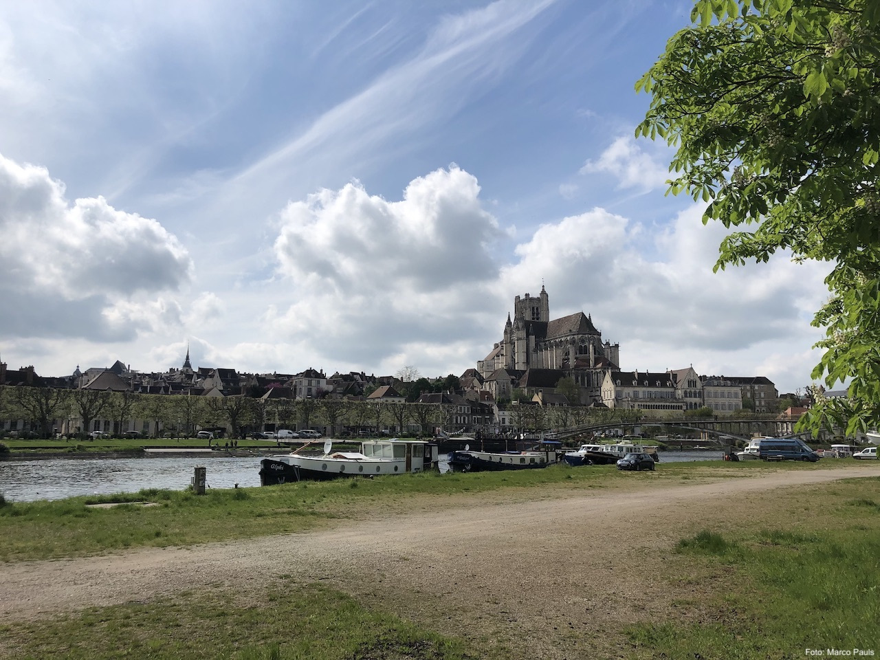 Blick auf Auxerre