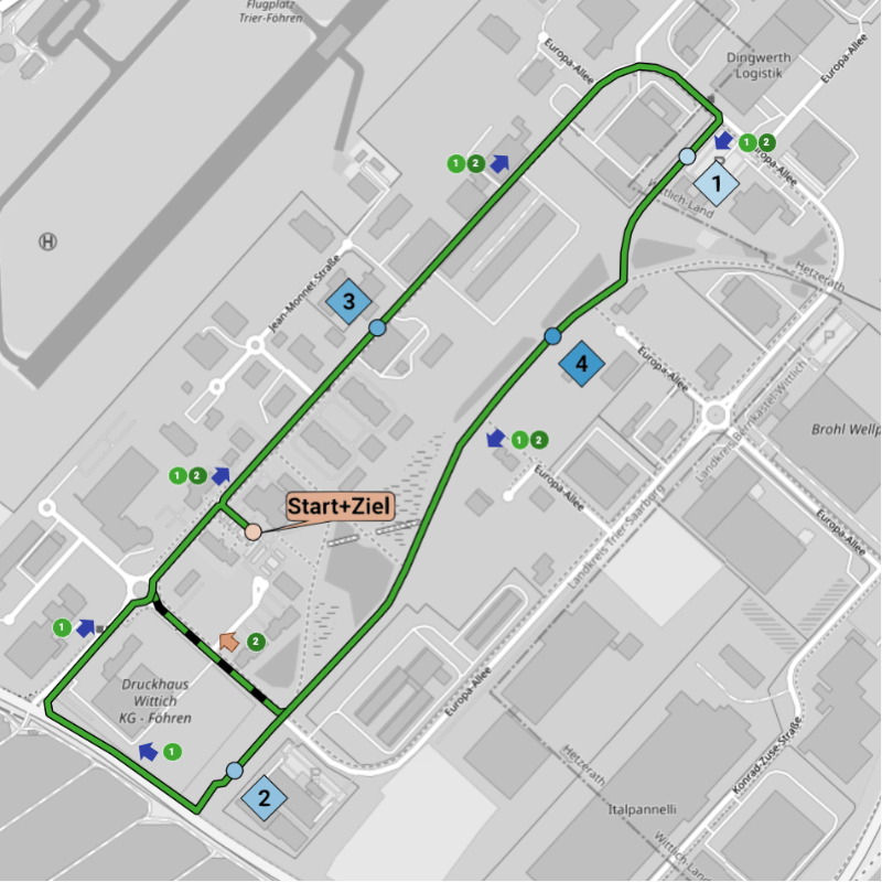 course plan 5 km 